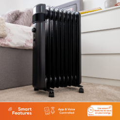 TCP Smart WiFi Portable Oil 9 Fin Radiator Black 2000w -Energizer Sales Store 13903512 1534982449158768