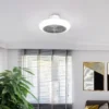 EGLO Sayulita Ceiling Light With Fan - White & Silver -Energizer Sales Store 13914239 2844974907632177