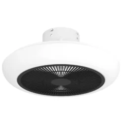 EGLO Sayulita Ceiling Light With Fan - White & Black -Energizer Sales Store 13914240 7904974907551252