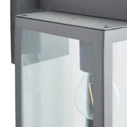 Hestia E27 Glass Panel Outdoor Box Lantern - Silver 9 Hestia E27 Glass Panel Outdoor Box Lantern - Silver -Energizer Sales Store 13924363 3694980108180933