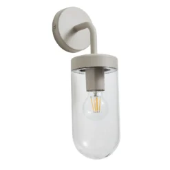 Kew Curved Arm E27 Outdoor Wall Light - Dove Grey -Energizer Sales Store 13924364 1104980109341906