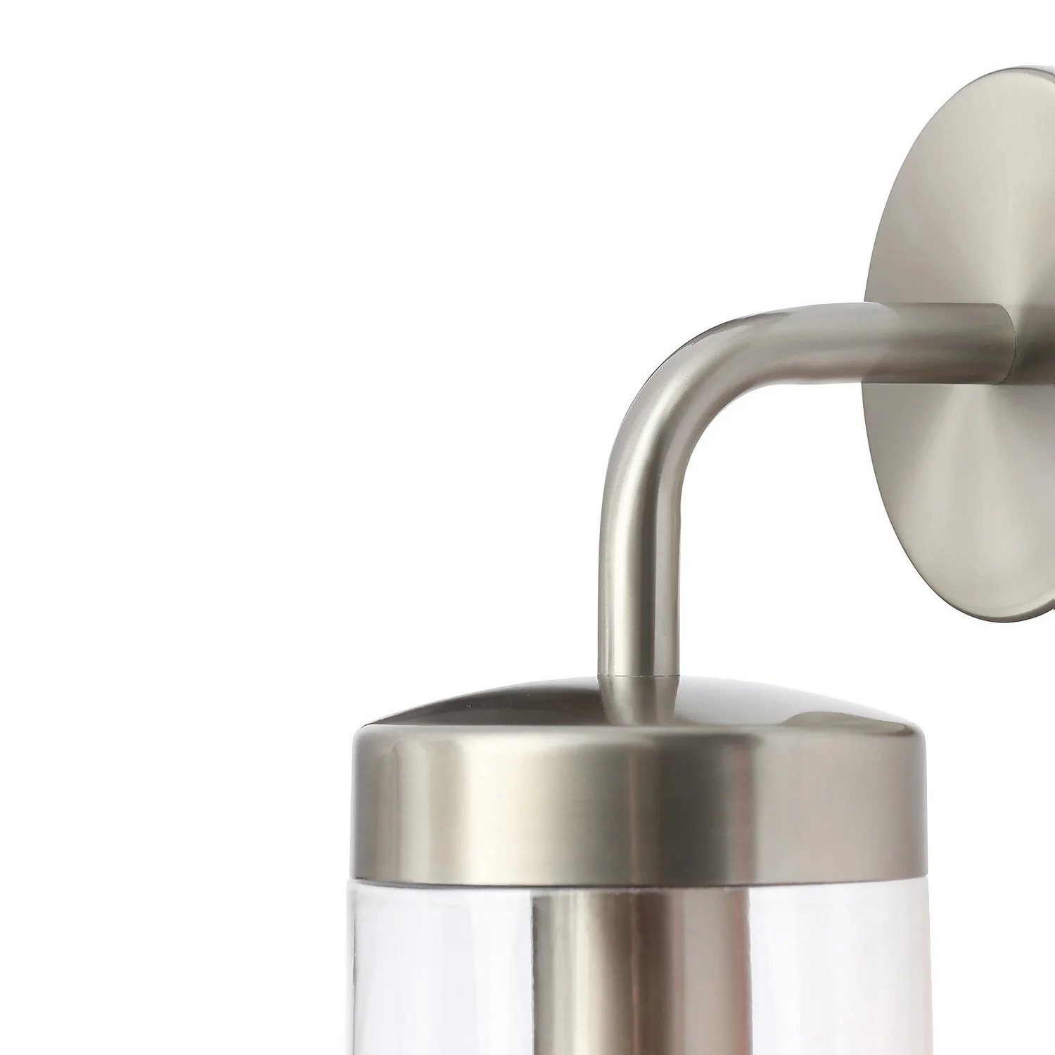 Kew Curved Arm E27 Outdoor Wall Light - Stainless Steel 6 Kew Curved Arm E27 Outdoor Wall Light - Stainless Steel - Image 4