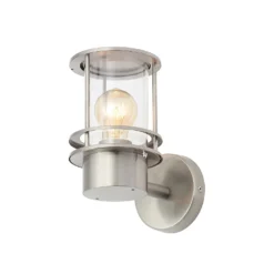 Leonis Miners Style Outdoor Wall Lantern - Stainless Steel -Energizer Sales Store 13924375 8234980107987922