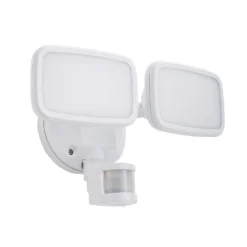 Lynn 2 Light LED Outdoor Floodlight With PIR Sensor (IP65) - White -Energizer Sales Store 13924386 1744980108465447