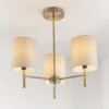 Kari 3 Light Semi Flush Ceiling Light - Brass -Energizer Sales Store 13938479 1364981960235703