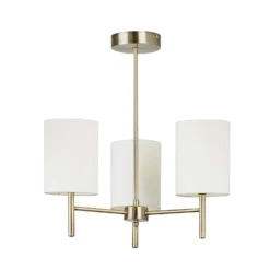 Kari 3 Light Semi Flush Ceiling Light - Brass -Energizer Sales Store 13938479 4044981960332240