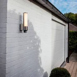Lutec Leda LED Outdoor Wall Light With PIR Motion Sensor - Stainless Steel -Energizer Sales Store 13950209 1004993071741087