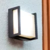Lutec Qubo LED Square Outdoor Wall Light - Anthracite -Energizer Sales Store 13950210 1274993052187744