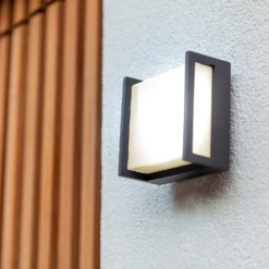 Lutec Qubo LED Square Outdoor Wall Light - Anthracite 8 Lutec Qubo LED Square Outdoor Wall Light - Anthracite -Energizer Sales Store 13950210 1354993052295615