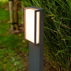 Lutec Qubo LED Outdoor Bollard Light - Anthracite 11 Lutec Qubo LED Outdoor Bollard Light - Anthracite -Energizer Sales Store 13950213 1864993071817686