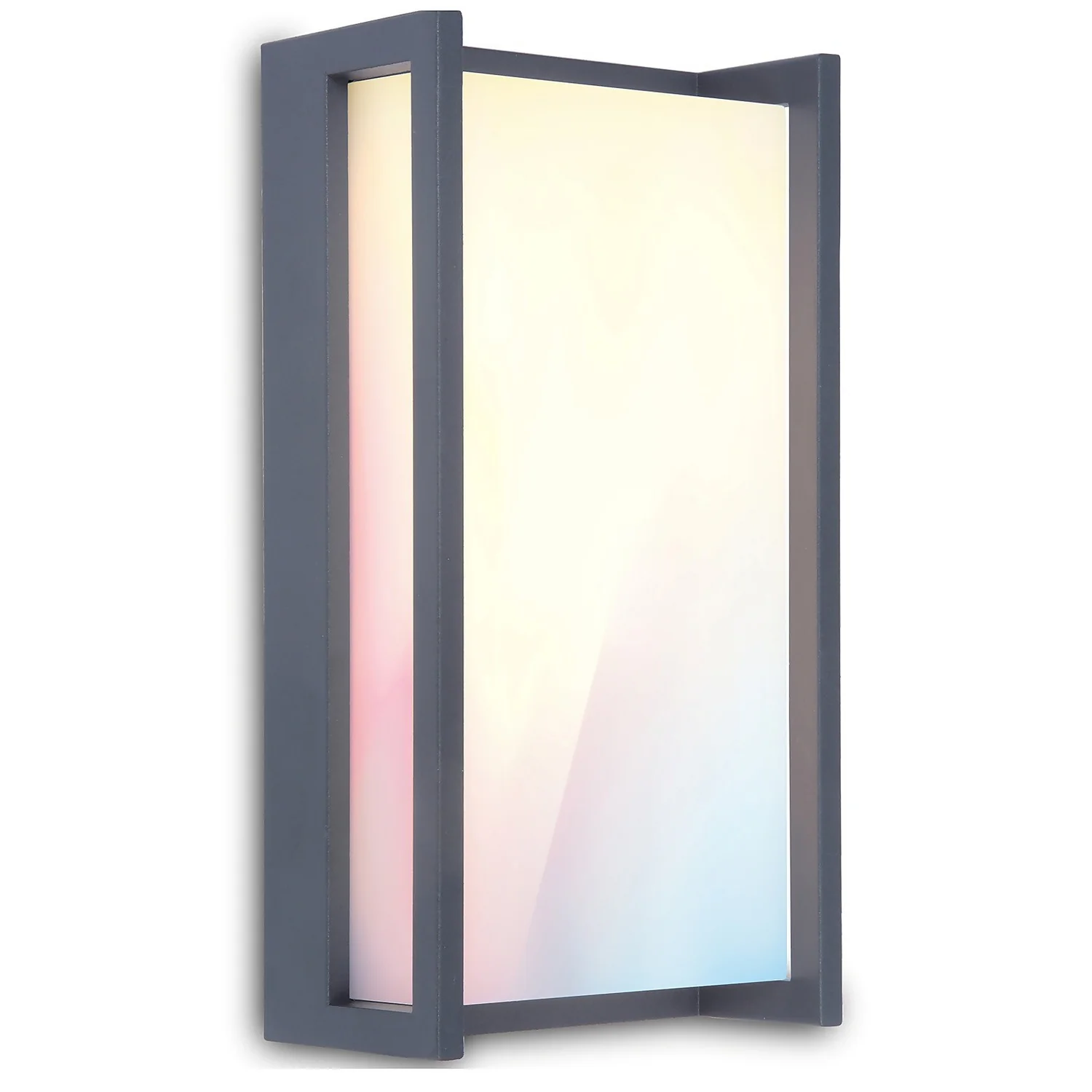 Lutec Qubo RGB LED Outdoor Wall Light With Lutec Connect Technology - Anthracite 4 Lutec Qubo RGB LED Outdoor Wall Light With Lutec Connect Technology - Anthracite - Image 2