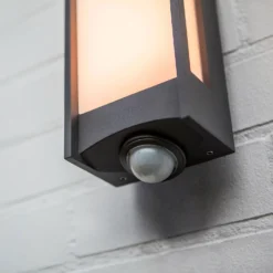 Lutec Qubo LED Outdoor Wall Light With PIR Motion Sensor - Anthracite 10 Lutec Qubo LED Outdoor Wall Light With PIR Motion Sensor - Anthracite -Energizer Sales Store 13950215 1054993052512797