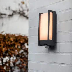 Lutec Qubo LED Outdoor Wall Light With PIR Motion Sensor - Anthracite 12 Lutec Qubo LED Outdoor Wall Light With PIR Motion Sensor - Anthracite -Energizer Sales Store 13950215 3414993052600097