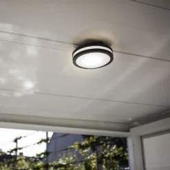 Lutec Titan LED Outdoor Wall/Ceiling Light - Anthracite -Energizer Sales Store 13950218 1744993071780633