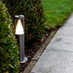 Lutec Virgo LED Outdoor Bollard Light - Stainless Steel -Energizer Sales Store 13950220 1485009445238155