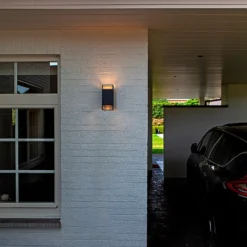 Lutec Ridge 2x GU10 Outdoor Wall Light - Anthracite -Energizer Sales Store 13950221 1184993071779238