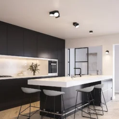 Lutec Stanos LED Indoor Ceiling Light With Lutec Connect Technology - Black - IP20 -Energizer Sales Store 13950224 1454993071697698