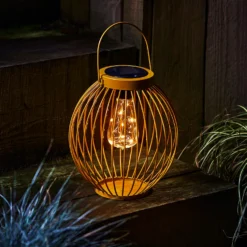 Homebase Edit Multicoloured Solar Round Bar Lantern (3 Colours Available) -Energizer Sales Store 13956307 6175040504922839