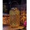 Homebase Edit Antique Gold Solar Moroccan Lantern - 32cm -Energizer Sales Store 13956314 3175002413835605