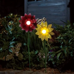 Homebase Edit Mini Flower Solar Stake Light (Assorted Colours) -Energizer Sales Store 13965914 1685002424400891