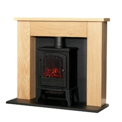 Αδάμ Adam Chester Stove Fireplace With Flat To Wall Fitting In Oak & Black With Sureflame Ripon Electric Stove In Black, 39 Inch 13 Αδάμ Adam Chester Stove Fireplace With Flat To Wall Fitting In Oak & Black With Sureflame Ripon Electric Stove In Black, 39 Inch -Energizer Sales Store 14188417 1105009418919044