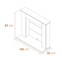 Αδάμ Adam Chester Stove Fireplace With Flat To Wall Fitting In Oak & Black With Sureflame Ripon Electric Stove In Black, 39 Inch 15 Αδάμ Adam Chester Stove Fireplace With Flat To Wall Fitting In Oak & Black With Sureflame Ripon Electric Stove In Black, 39 Inch -Energizer Sales Store 14188417 4265009419009131