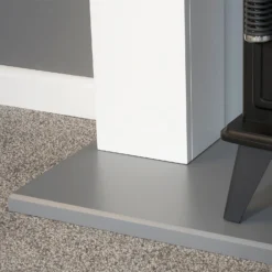 Αδάμ Adam Huxley In Pure White & Grey With Aviemore Electric Stove In Black, 39 Inch -Energizer Sales Store 14188420 1215009418695580