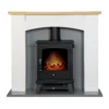 Αδάμ Adam Huxley In Pure White & Grey With Aviemore Electric Stove In Black, 39 Inch -Energizer Sales Store 14188420 1935009418514752