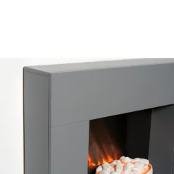 Αδάμ Adam Cubist Electric Fireplace Suite With Flat To Wall Fitting In Grey, 36 Inch -Energizer Sales Store 14188421 2025009418681408