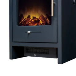 Αδάμ Adam Bergen Electric Stove With Realistic LED Flame Effect - Charcoal Grey -Energizer Sales Store 14188431 1175009420254950