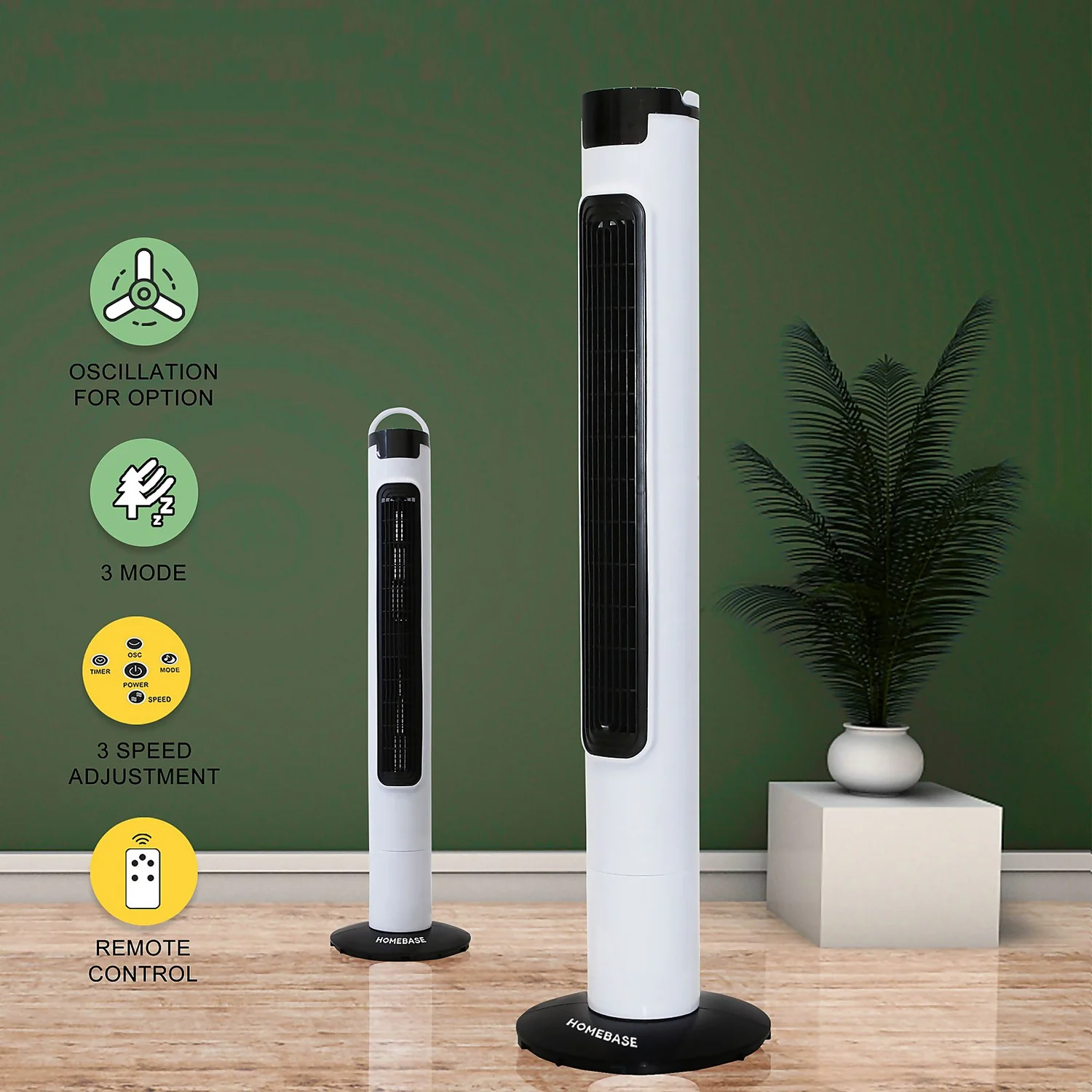 Homebase 38 Inch Tower Fan With Remote Control 6 Homebase 38 Inch Tower Fan With Remote Control - Image 4