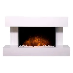 Αδάμ Adam Manola Wall Mounted Electric Suite With Downlights & Remote Control In Pure White, 39 Inch