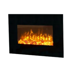 Sureflame WM-9334 Electric Wall Mounted Fire With Remote Control In Black, 26 Inch -Energizer Sales Store 14199608 4445009418846960