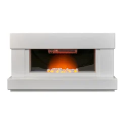 Αδάμ Adam Verona Fireplace Suite In Pure White, 48 Inch