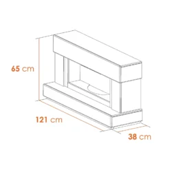Αδάμ Adam Verona Fireplace Suite In Pure White, 48 Inch -Energizer Sales Store 14199612 5065009418433725