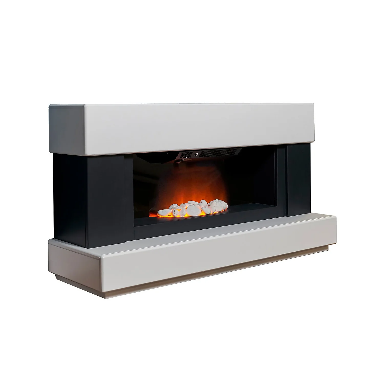 Αδάμ Adam Verona Fireplace Suite In Pure White & Charcoal Grey, 48 Inch 7 Αδάμ Adam Verona Fireplace Suite In Pure White & Charcoal Grey, 48 Inch - Image 5