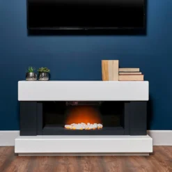 Αδάμ Adam Verona Fireplace Suite In Pure White & Charcoal Grey, 48 Inch 13 Αδάμ Adam Verona Fireplace Suite In Pure White & Charcoal Grey, 48 Inch -Energizer Sales Store 14199613 1995009418347112
