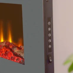 Sureflame WM-9505 Electric Wall Mounted Fire With Remote Control In Grey, 42 Inch -Energizer Sales Store 14199614 1455009418713220