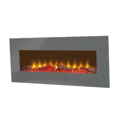 Sureflame WM-9505 Electric Wall Mounted Fire With Remote Control In Grey, 42 Inch -Energizer Sales Store 14199614 8685009418891351