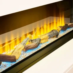 Acantha Aspen White Marble & Slate Fireplace Suite With Downlights, 69 Inch -Energizer Sales Store 14199622 1665009418226467