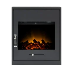 Αδάμ Adam Oslo Electric Stove With Inset Fitting & Remote Control - Black