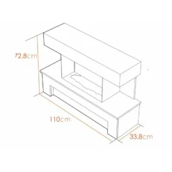 Αδάμ Adam Havana Fireplace Suite With Flat To Wall Fitting And Remote Control In Charcoal Grey, 43 Inch -Energizer Sales Store 14199625 1855009419986270