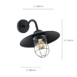 Eglo Melgoa Outdoor Wall Light - Black -Energizer Sales Store 14222375 1295020563251769