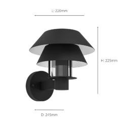 Eglo Chiappera Outdoor Wall Light -Energizer Sales Store 14222398 8045020562789346