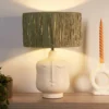 Face Table Lamp - Sage