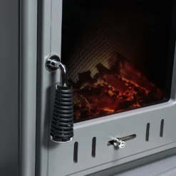 Αδάμ Adam Aviemore 1800W Freestanding Electric Stove With LED Flame Effect - Grey Enamel -Energizer Sales Store 14269772 1325035374356961