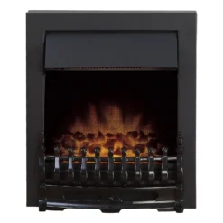 Αδάμ Adam Blenheim 2000W Electric Fire With Inset Fitting And LED Flame Effect - Black