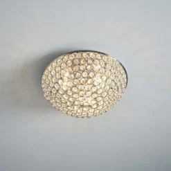Daless Bathroom Flush Ceiling Light - Chrome Effect 13 Daless Bathroom Flush Ceiling Light - Chrome Effect -Energizer Sales Store 14301802 1305038440227898