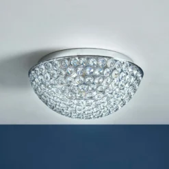 Daless Bathroom Flush Ceiling Light - Chrome Effect 12 Daless Bathroom Flush Ceiling Light - Chrome Effect -Energizer Sales Store 14301802 3055038440191295