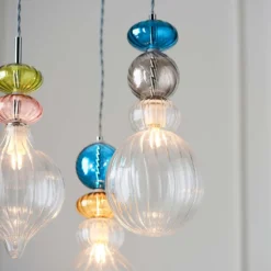Elgin Cluster Pendant Ceiling Light - Multicoloured & Chrome -Energizer Sales Store 14301808 1735038439668332